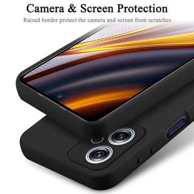 Xiaomi Poco X4 GT silikondeksel case (Svart)