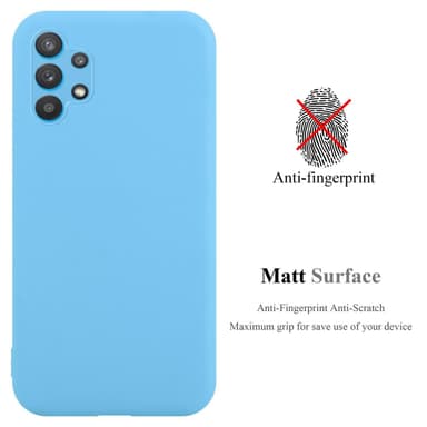 Deksel Samsung Galaxy A32 4G Silikon cover (blå)
