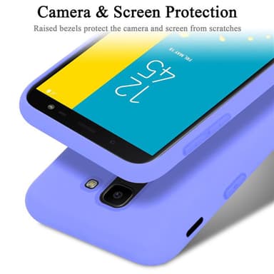 Samsung Galaxy J6 2018 silikondeksel case (lilla)