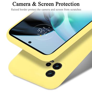 Motorola MOTO G72 silikondeksel case (gul)