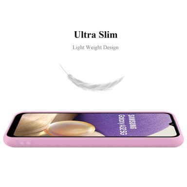Deksel Samsung Galaxy A32 4G Silikon cover (rosa)