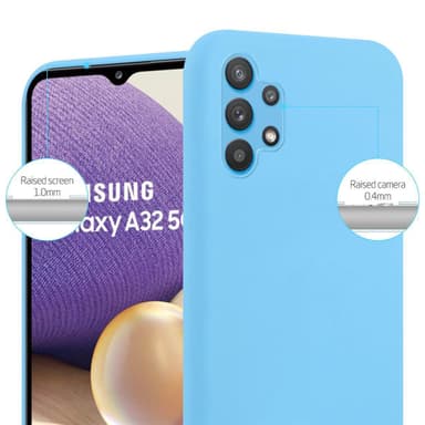 Deksel Samsung Galaxy A32 4G Silikon cover (blå)
