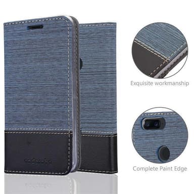 OnePlus 5T lommebokdeksel etui (blå)