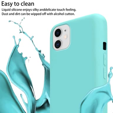 Deksel iPhone 11 med Halskjede (turkis)