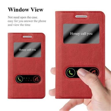 Samsung Galaxy S2 / S2 PLUS lommebokdeksel cover (rød)