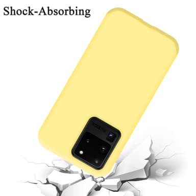 Samsung Galaxy S20 ULTRA silikondeksel case (gul)