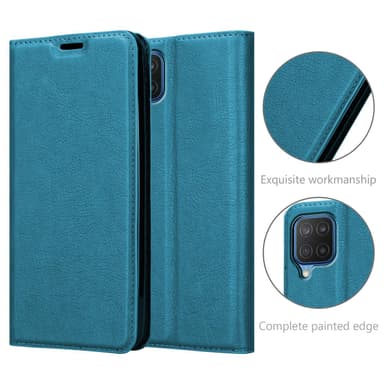 Samsung Galaxy A12 / M12 lommebokdeksel case (turkis)