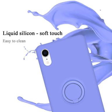 Deksel iPhone XR Ring Case (lilla)