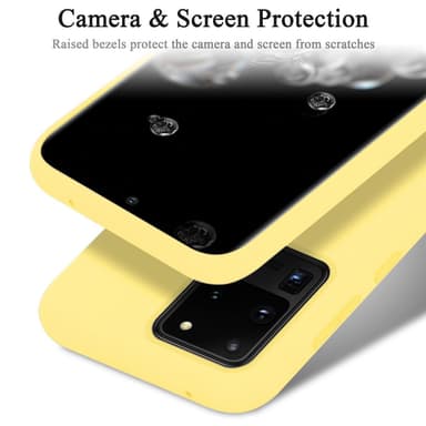 Samsung Galaxy S20 ULTRA silikondeksel case (gul)
