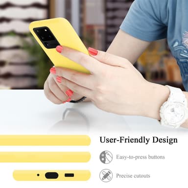 Samsung Galaxy S20 ULTRA silikondeksel case (gul)