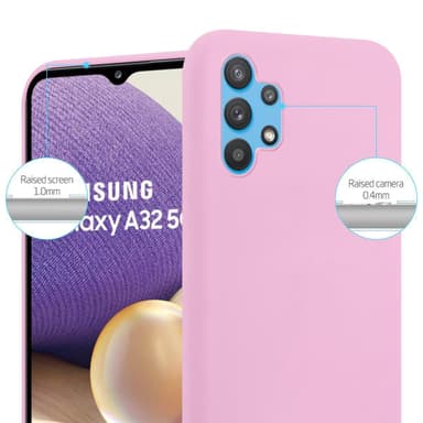 Deksel Samsung Galaxy A32 4G Silikon cover (rosa)