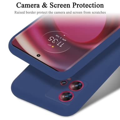 Motorola EDGE 30 FUSION silikondeksel case (blå)