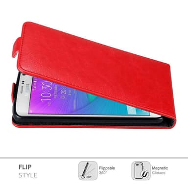 Samsung Galaxy NOTE EDGE deksel flip cover (rød)