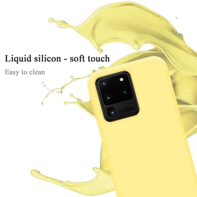 Samsung Galaxy S20 ULTRA silikondeksel case (gul)