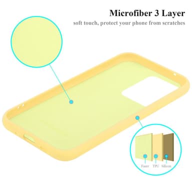 Samsung Galaxy S20 ULTRA silikondeksel case (gul)