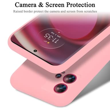 Motorola EDGE 30 FUSION silikondeksel case (rosa)