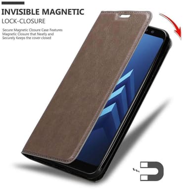Samsung Galaxy A8 2018 lommebokdeksel case (brun)