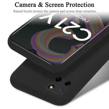 Realme C21Y / C25Y silikondeksel case (svart)