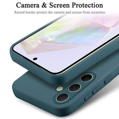 Samsung Galaxy A35 silikondeksel case (Grønn)