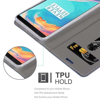 OnePlus 5T lommebokdeksel etui (blå)