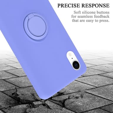 Deksel iPhone XR Ring Case (lilla)