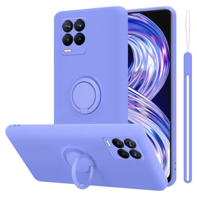 Deksel Realme 8 4G / 8 PRO Ring Case (lilla)