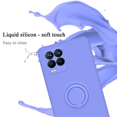 Deksel Realme 8 4G / 8 PRO Ring Case (lilla)