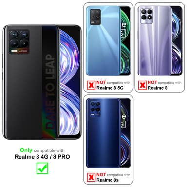 Realme 8 4G / 8 PRO lommebokdeksel case (brun)