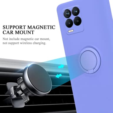 Deksel Realme 8 4G / 8 PRO Ring Case (lilla)