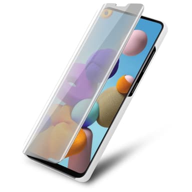 Samsung Galaxy A21s lommebokdeksel etui (sølv)
