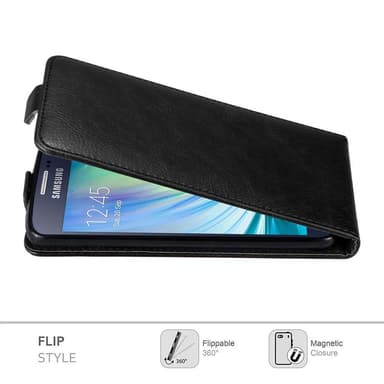 Samsung Galaxy A3 2015 deksel flip cover (svart)