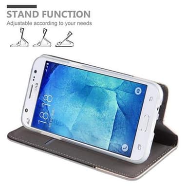 Samsung Galaxy J5 2015 lommebokdeksel etui (grå)