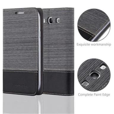 Samsung Galaxy S3 / S3 NEO lommebokdeksel etui (grå)