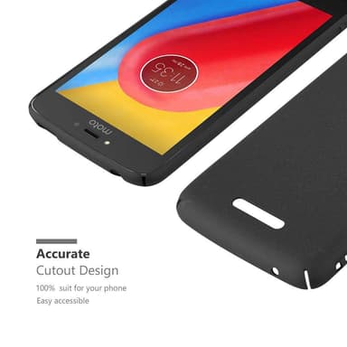 Motorola MOTO C PLUS Hardt Deksel Cover (svart)