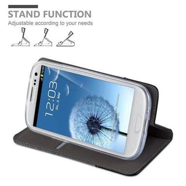 Samsung Galaxy S3 / S3 NEO lommebokdeksel etui (grå)