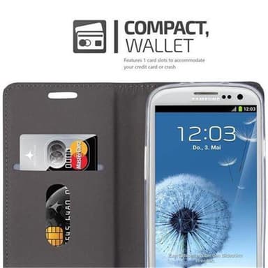 Samsung Galaxy S3 / S3 NEO lommebokdeksel etui (grå)