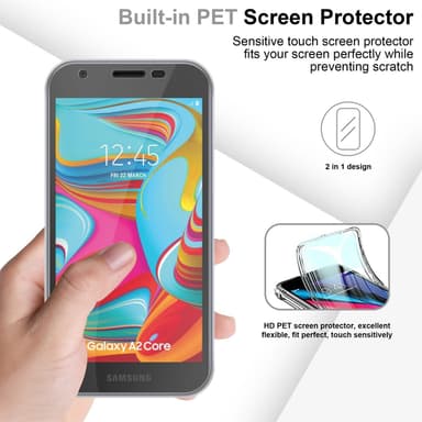 Samsung Galaxy A02 CORE Deksel 360 Case Cover