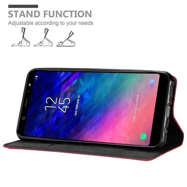 Samsung Galaxy A6 PLUS 2018 lommebokdeksel case (rød)