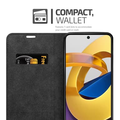 Xiaomi POCO M4 PRO 5G lommebokdeksel case (brun)