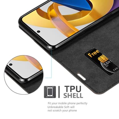 Xiaomi POCO M4 PRO 5G lommebokdeksel case (brun)