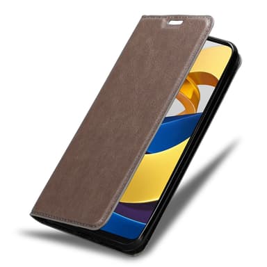 Xiaomi POCO M4 PRO 5G lommebokdeksel case (brun)