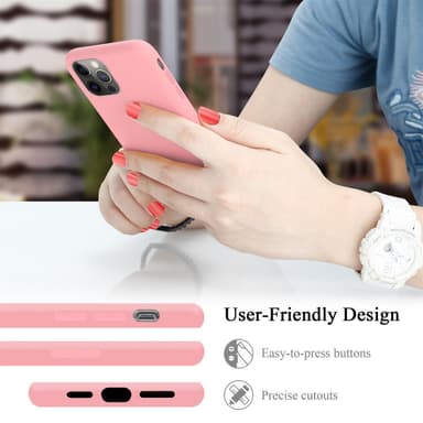 iPhone 13 silikondeksel case (rosa)