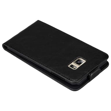 Samsung Galaxy S6 EDGE PLUS deksel flip cover (svart)