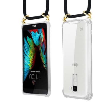 LG K10 2016 Deksel med Halskjede (svart)