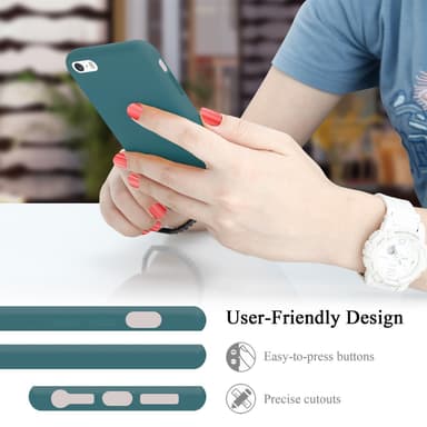 iPhone 5 / 5S / SE 2016 silikondeksel case (grønn)