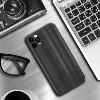 iPhone 11 PRO MAX Silikondeksel Beskyttelse (svart)