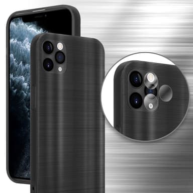 iPhone 11 PRO MAX Silikondeksel Beskyttelse (svart)