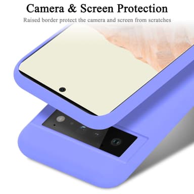 Google PIXEL 6 PRO silikondeksel case (Lilla)