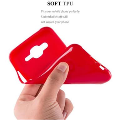 Samsung Galaxy J5 2015 Deksel Case Cover (rød)