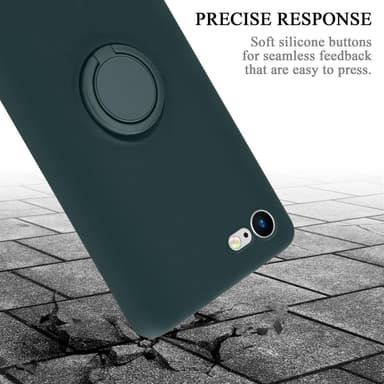 Deksel iPhone 7 / 7S / 8 / SE 2020 Ring Case (grønn)